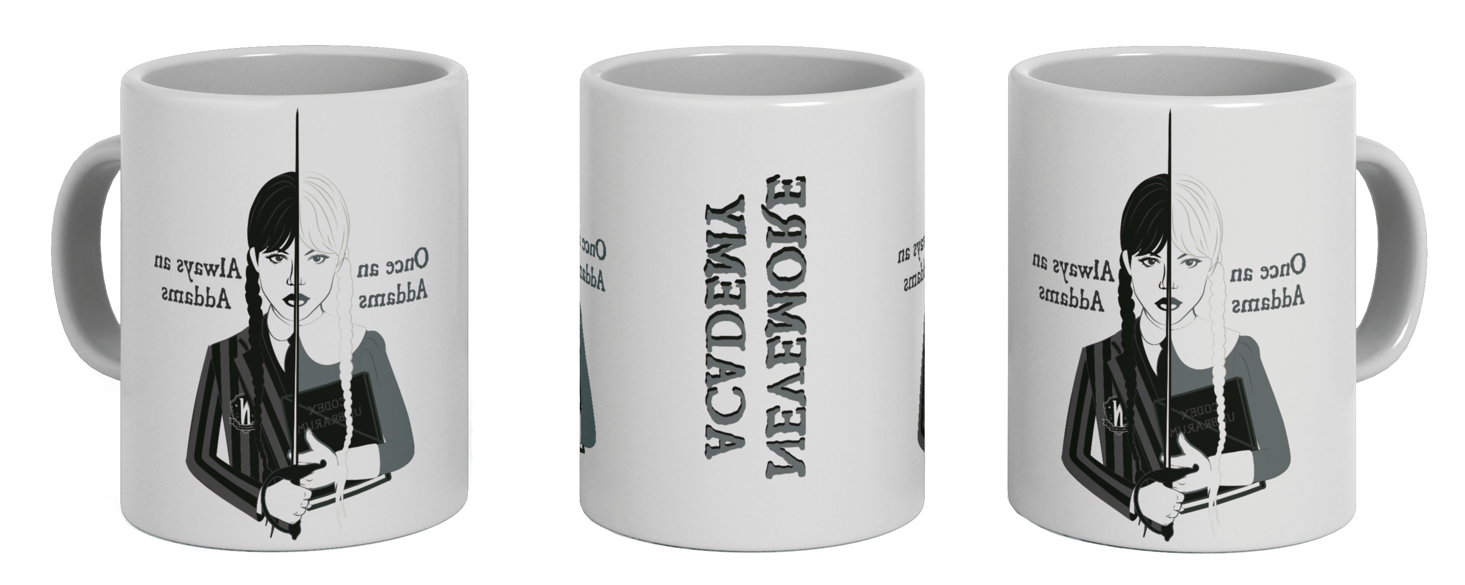 Netflix - Mercredi - Mug à sublimation - Addams - flash vidéo