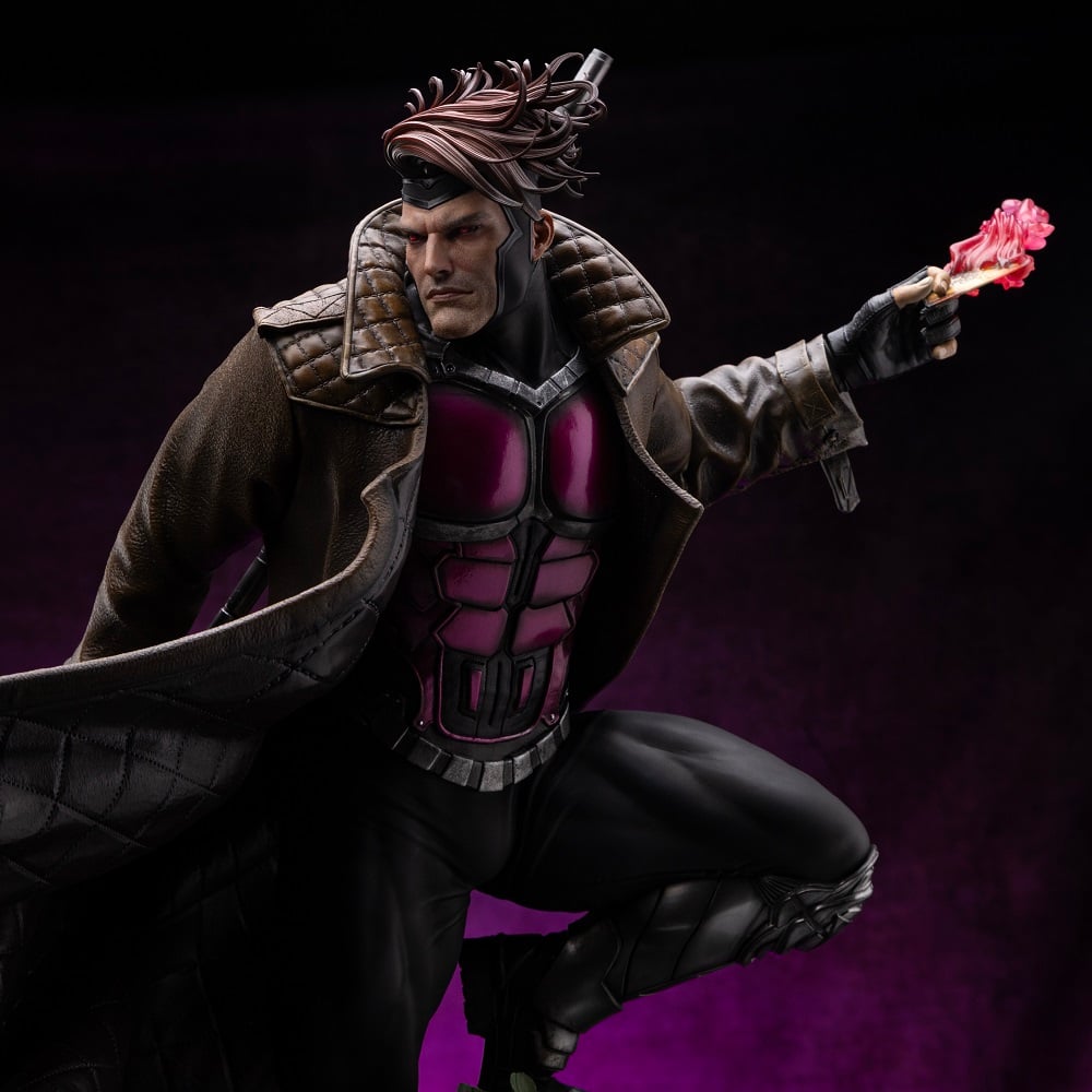 Iron Studios - Deluxe Legacy Replica 1/4 - Marvel - X-Men - Gambit Statue 70cm - flash vidéo