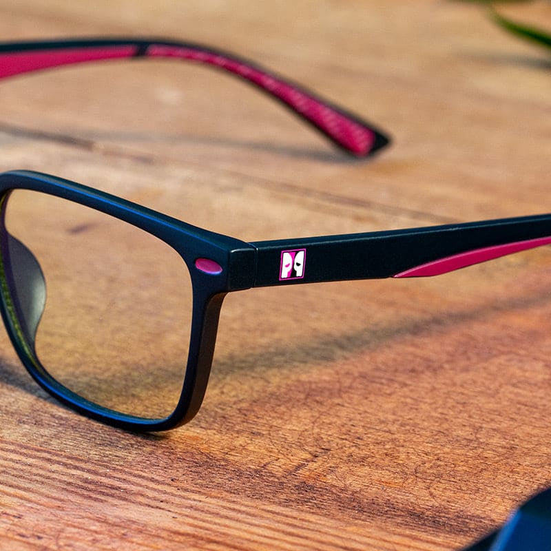 Numskull eSports - Lunettes gaming anti-lumière bleue pour enfants noires - flash vidéo