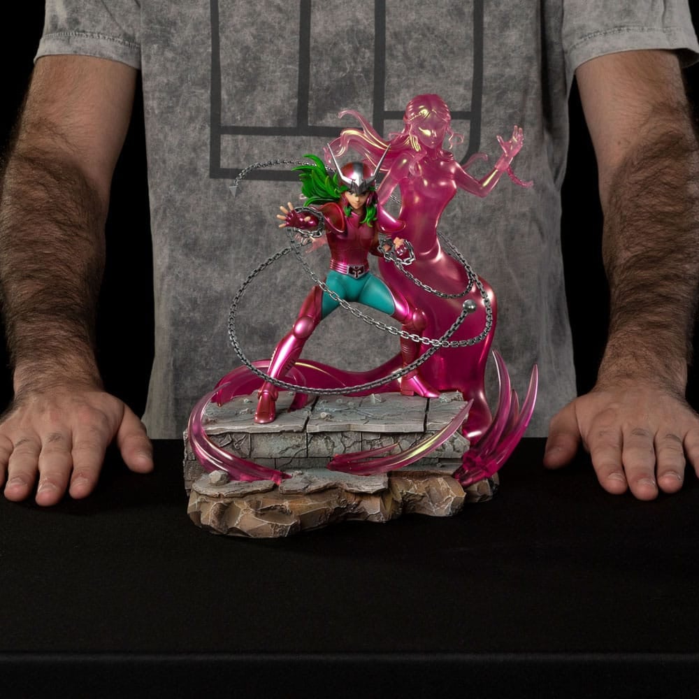 Iron Studios - Deluxe Art Scale 1/10 - Saint Seiya - Andromeda Shun Statue 23cm - flash vidéo