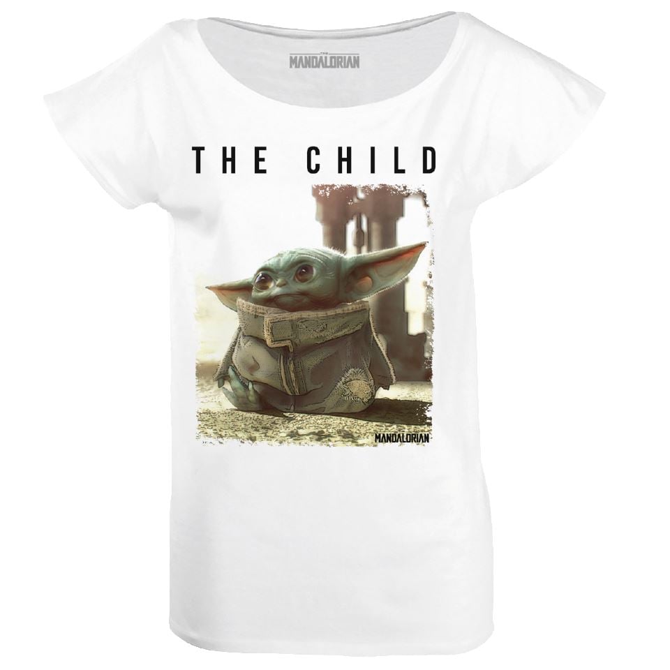 The Mandalorian - T-shirt Blanc Femmes Logo The Child - XL - flash vidéo