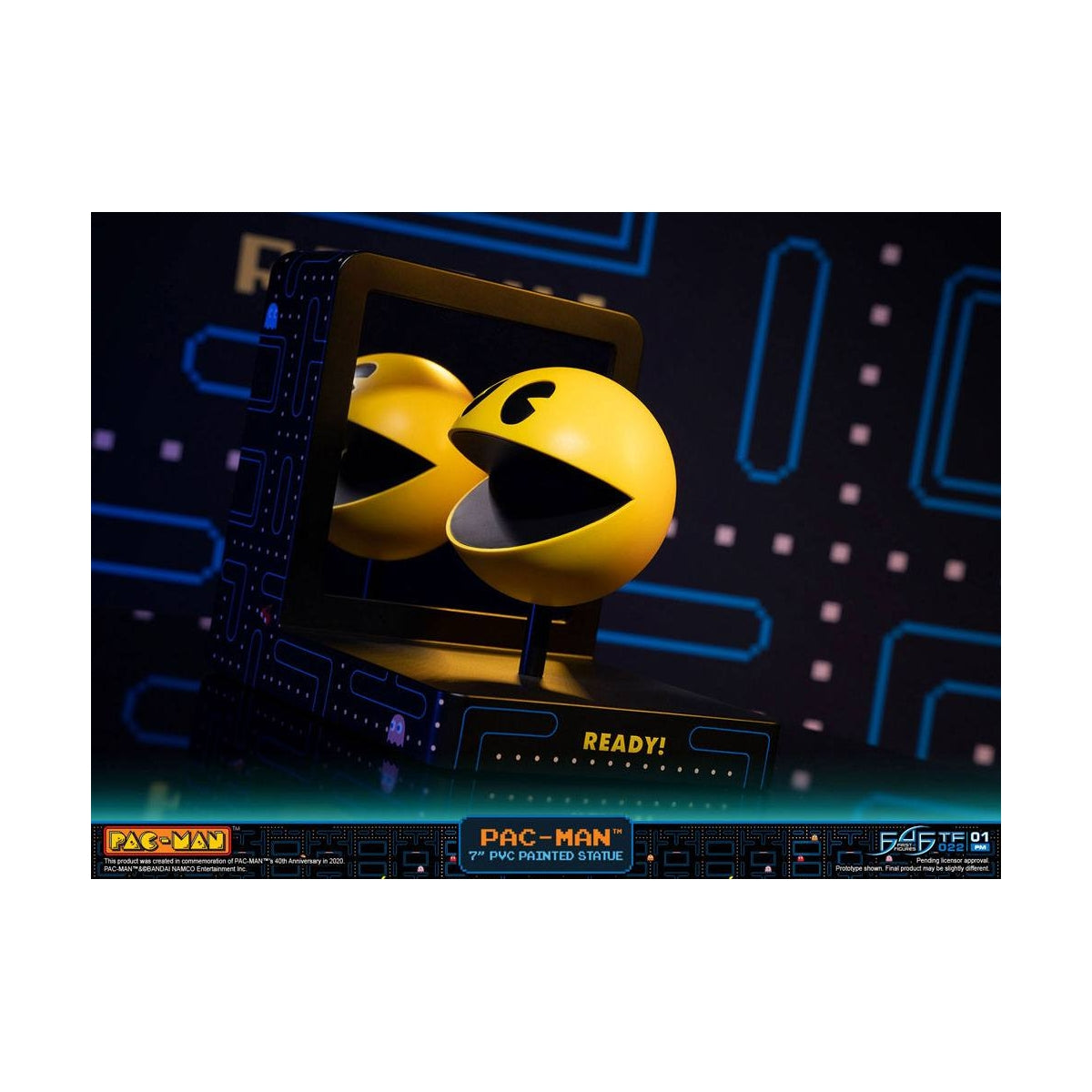 First 4 Figures - Pac-Man - Pac-Man Diorama Statue Edition Standard 20cm - flash vidéo