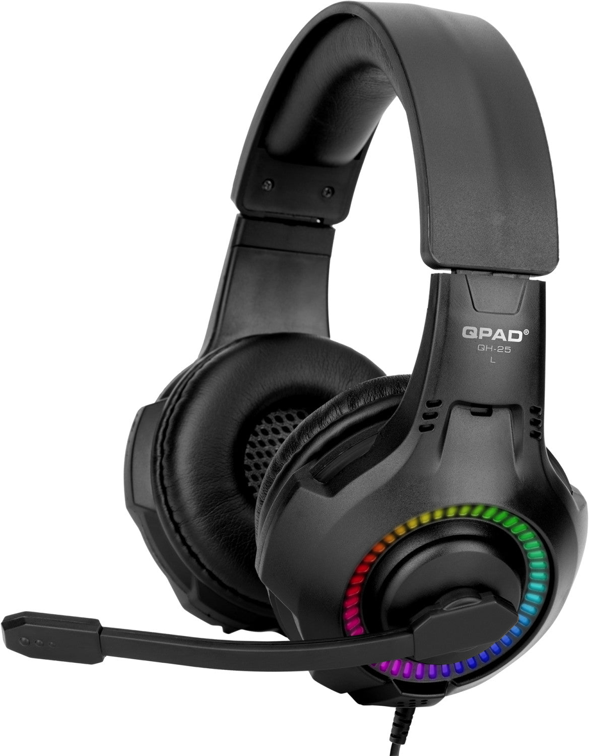 QPAD - QH-25 RGB Stereo and 7.1 USB Gaming Headset, Multiplatform (Stereo) - flash vidéo