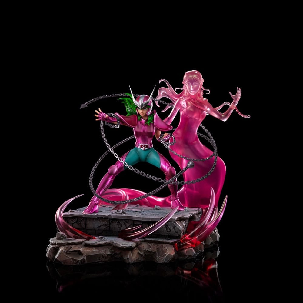 Iron Studios - Deluxe Art Scale 1/10 - Saint Seiya - Andromeda Shun Statue 23cm - flash vidéo
