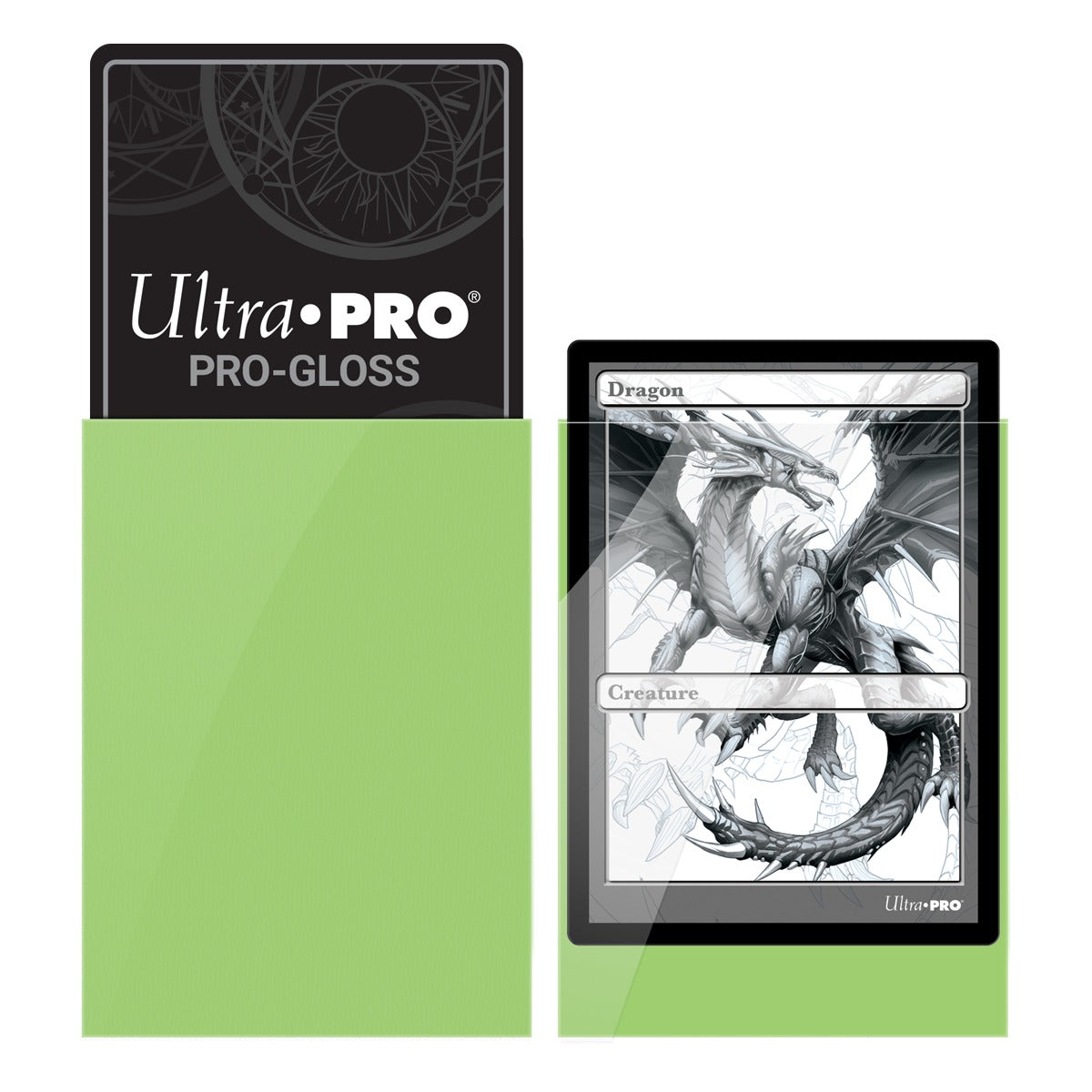 Ultra Pro - PRO-Gloss Sachet de 50 protèges cartes standard Vert citron (66 x 91 mm) - flash vidéo