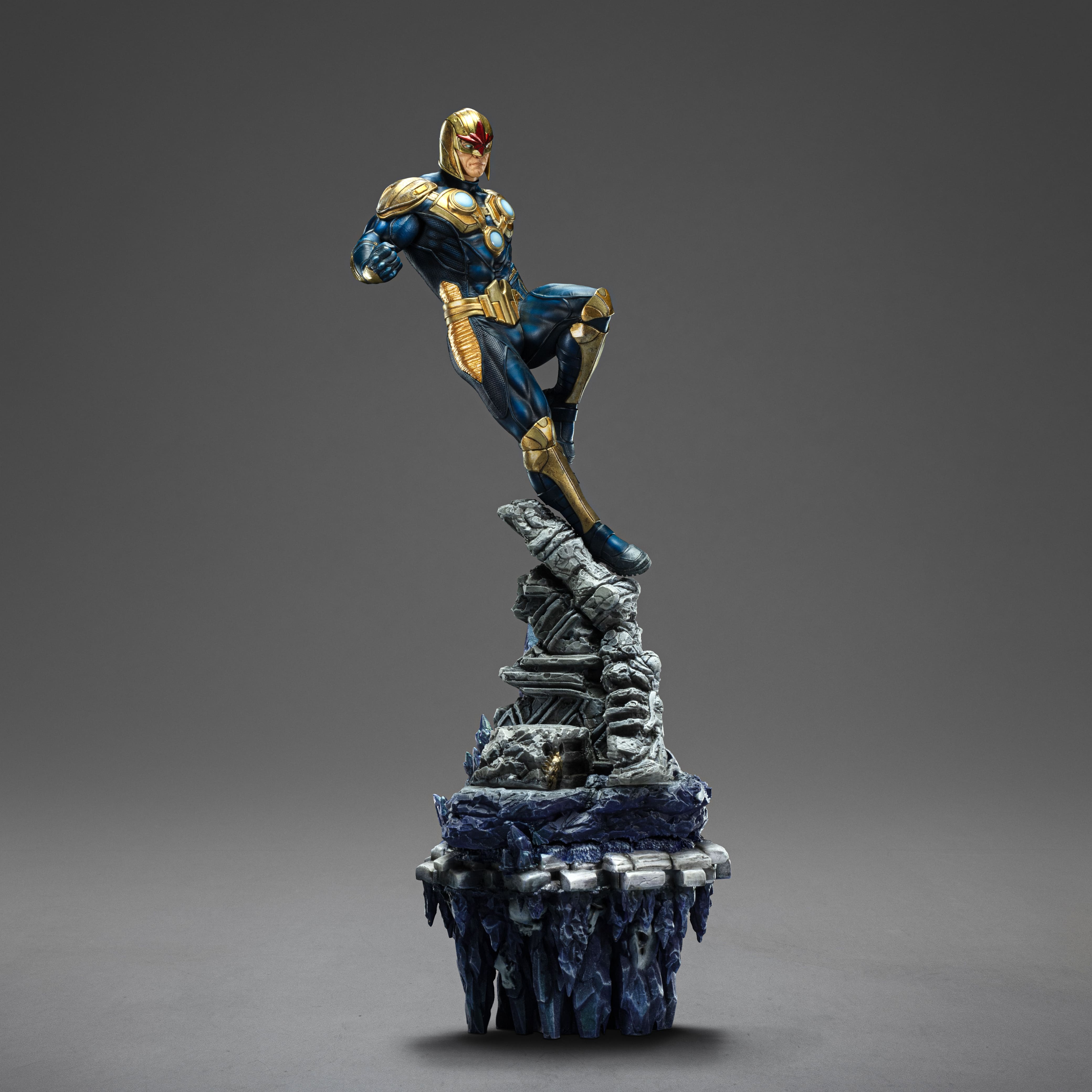 Iron Studios - Deluxe Art Scale 1/10 - Marvel - Nova Statue 41cm - flash vidéo