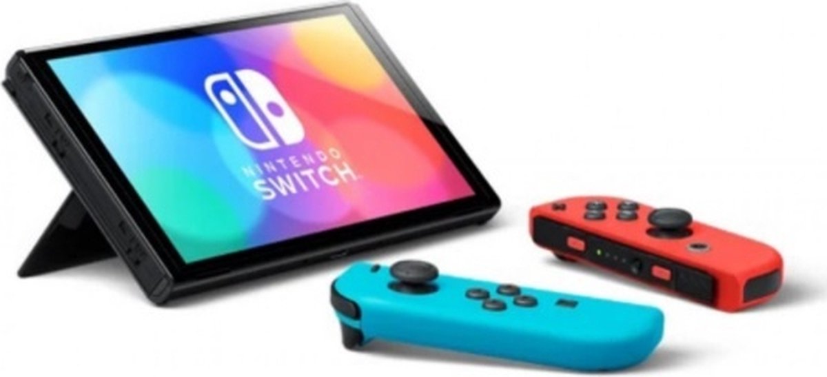 Nintendo Switch OLED Model with Joy-Con Pair Neon Red & Blue - flash vidéo