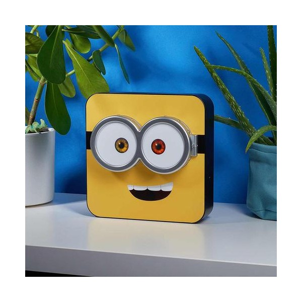Minions - Lampe de bureau / Applique murale 3D Visage de Bob - flash vidéo