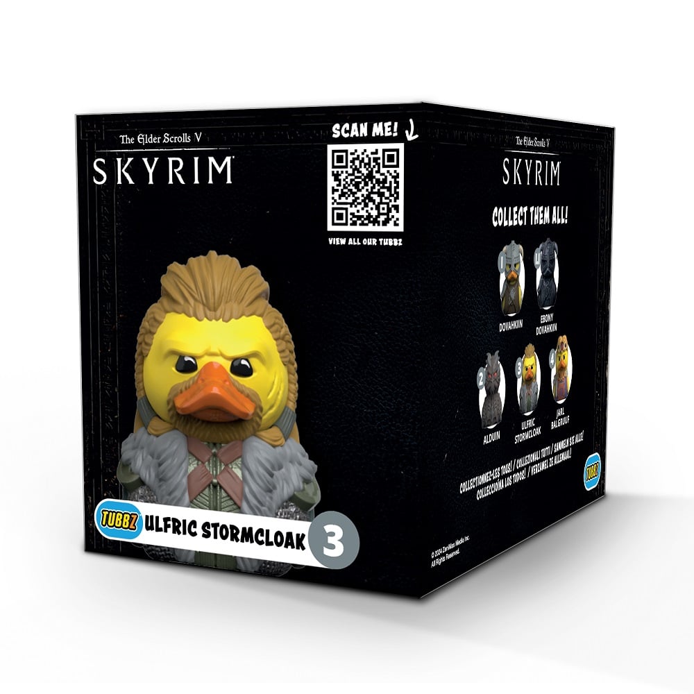 Numskull - Best of TUBBZ Boîte Canard de bain - The Elder Scrolls V : Skyrim - Ulfric Stormcloak - 9cm - flash vidéo