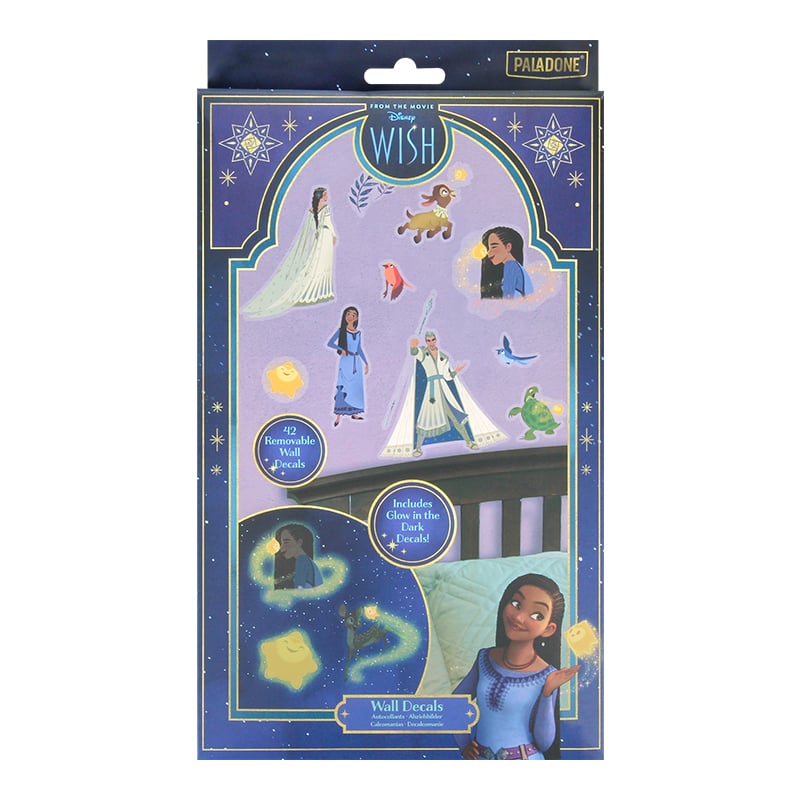 Disney - Wish : Asha et la Bonne Étoile - Stickers Muraux Glow in the Dark - flash vidéo
