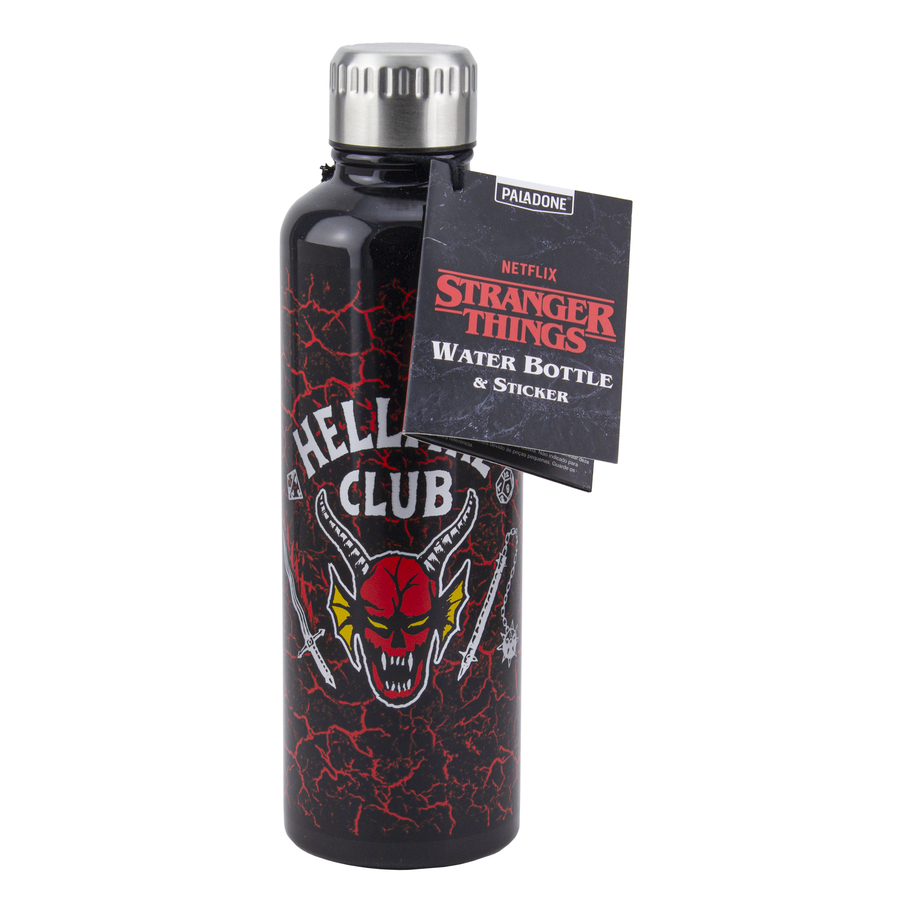 Stranger Things - Bouteille d'eau en métal Hellfire Club - flash vidéo