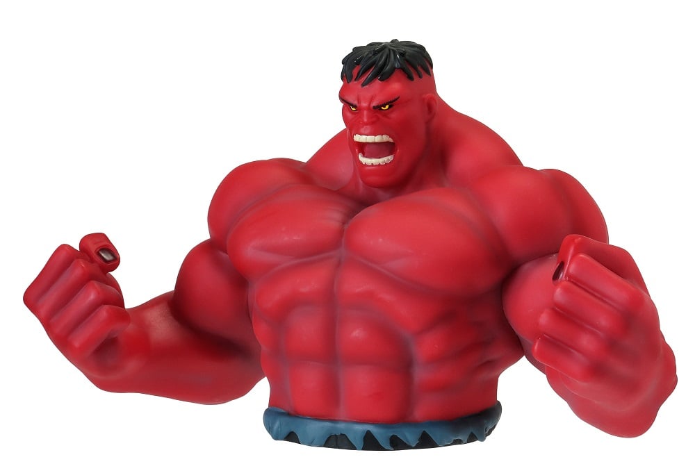 Marvel - Hulk - Tirelire Red Hulk en PVC - flash vidéo