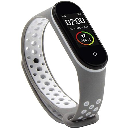 Abyx Fit - Lime - Montre connectée - Grise - flash vidéo