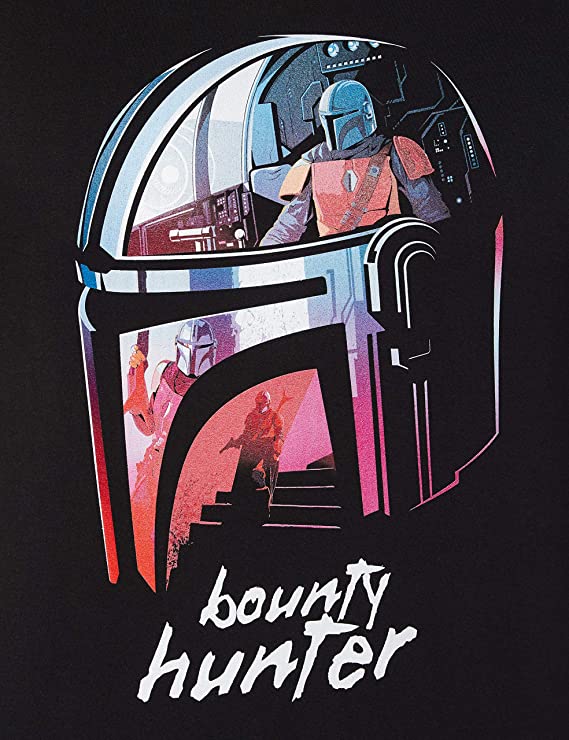 The Mandalorian - Bounty Hunter Black T-Shirt S - flash vidéo