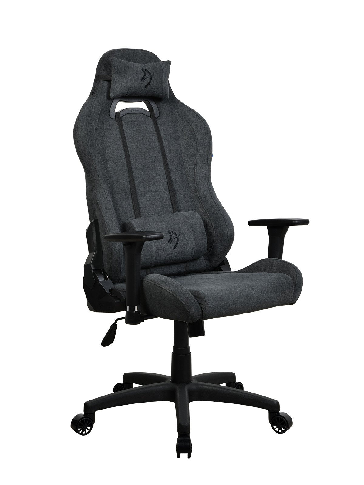 Arozzi Torretta - Chaise Gaming en tissu souple - Gris Sombre V2 - flash vidéo