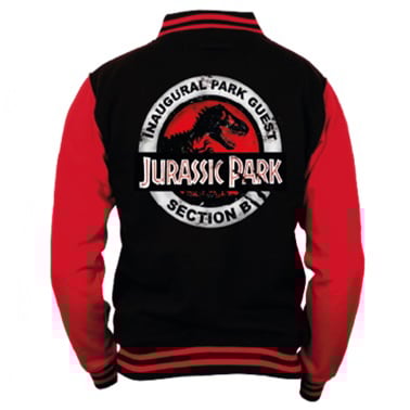 Jurassic Park - Veste Noire et Rouge pour Hommes - M - flash vidéo
