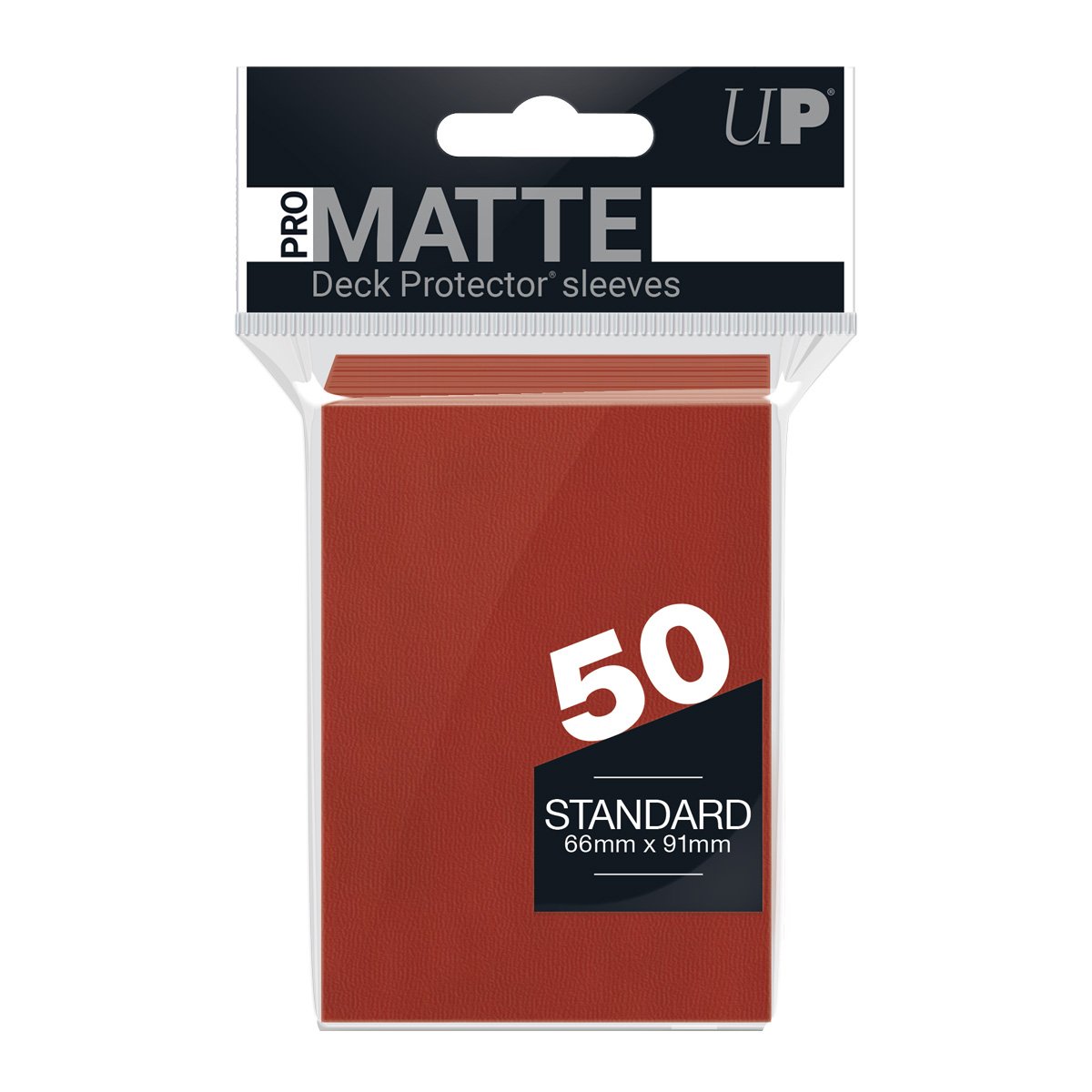 Ultra Pro - PRO-Matte Sachet de 50 protèges cartes standard Rouge (66 x 91 mm) - flash vidéo