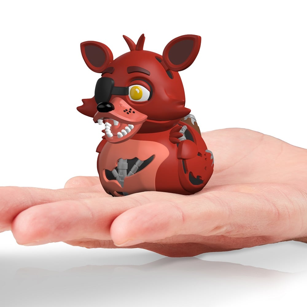Numskull - Mini TUBBZ Canard de bain - Five Nights at Freddy's - Foxy (Édition baignoire) - 8cm - flash vidéo