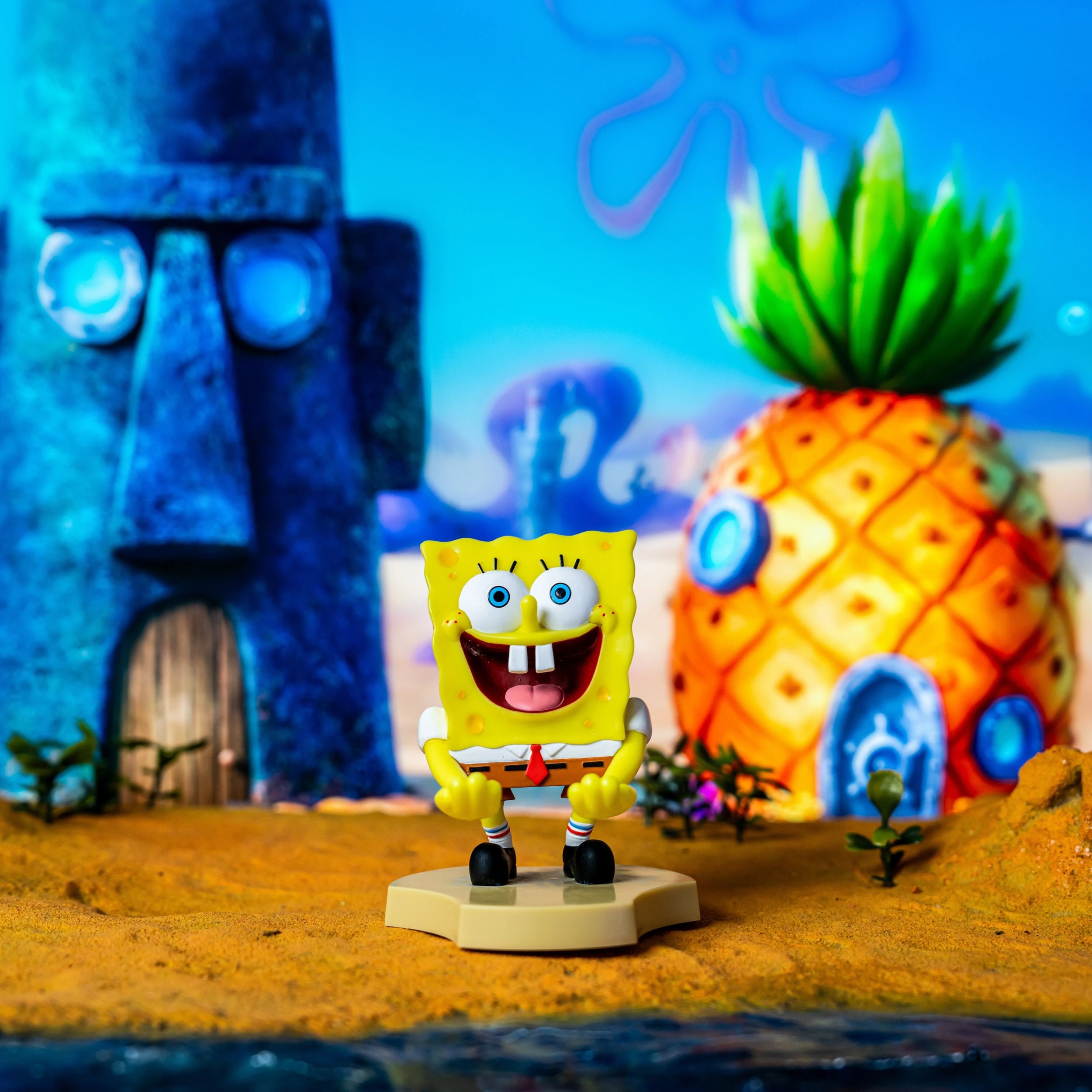 Cable Guys Holdems - Bob l'éponge - Support pour écouteurs et téléphone Bob l'éponge - flash vidéo