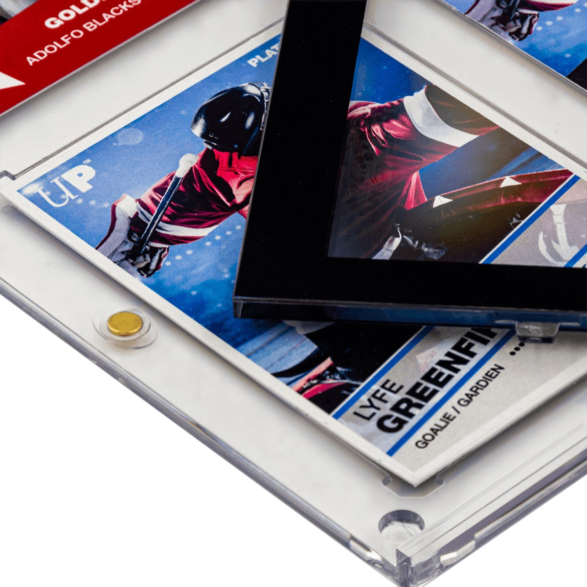 Ultra Pro - Porte-magnétique à 6 cartes avec bordure noire UV ONE-TOUCH - flash vidéo