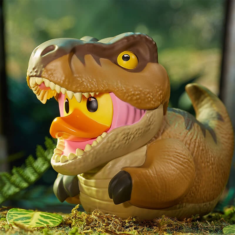 TUBBZ Canard de bain - Jurassic Park - T-Rex (Taille Standard) (Première Édition) - flash vidéo