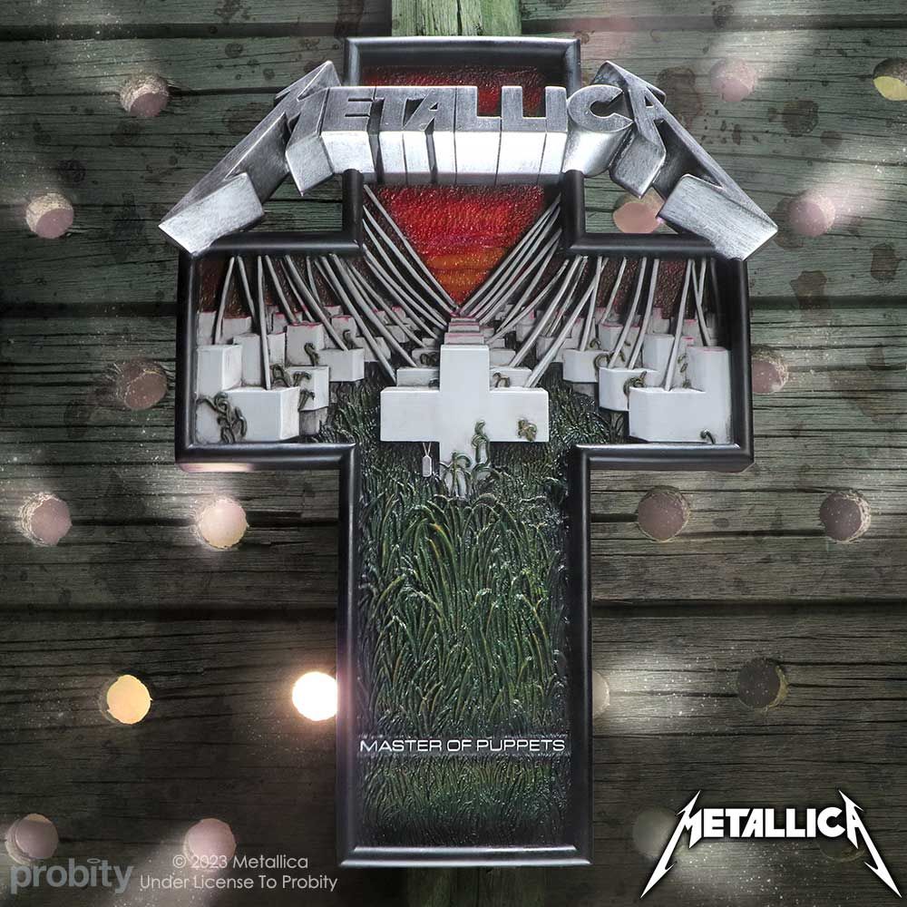 Metallica - Plaque murale pochette de l'album Master of Puppets 31.5cm - flash vidéo