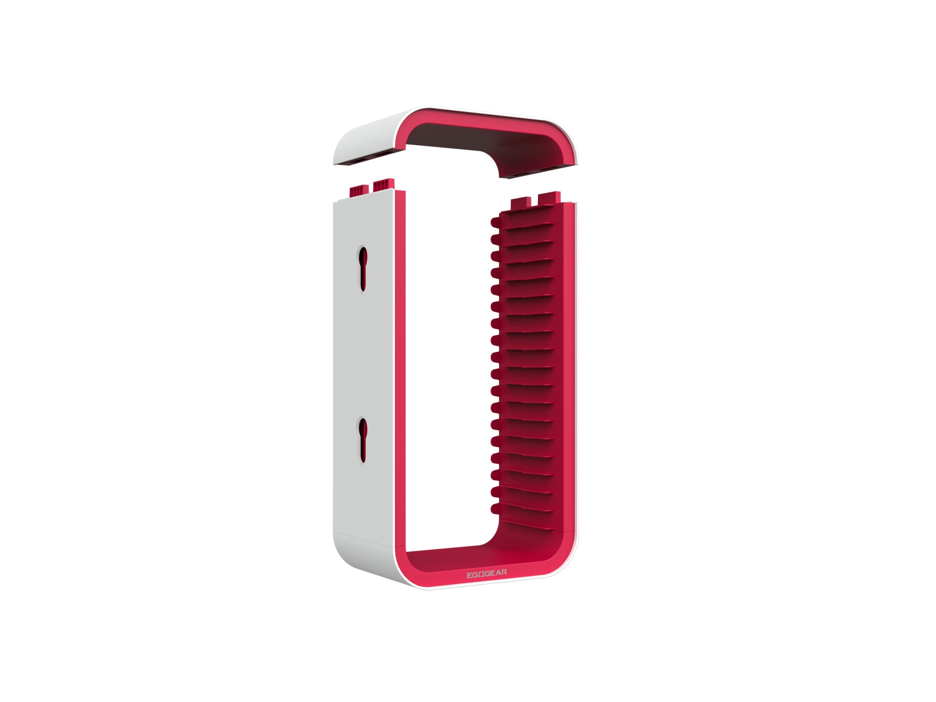 EgoGear - SSR10 - Station d'accueil rouge et blanche pour manette et présentoir de jeu pour Nintendo Switch, Switch OLED, PS4, PS5, Xbox One et Xbox Series X|S - flash vidéo