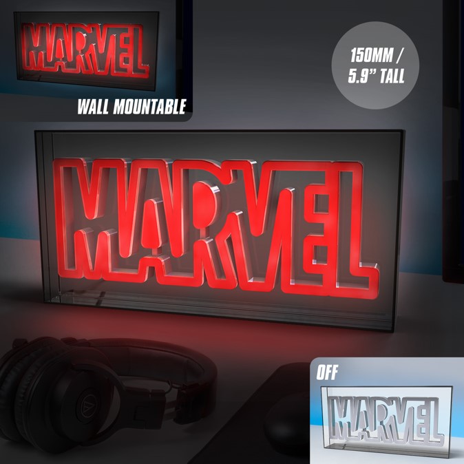 Marvel - Lampe Logo Marvel Neon LED - flash vidéo