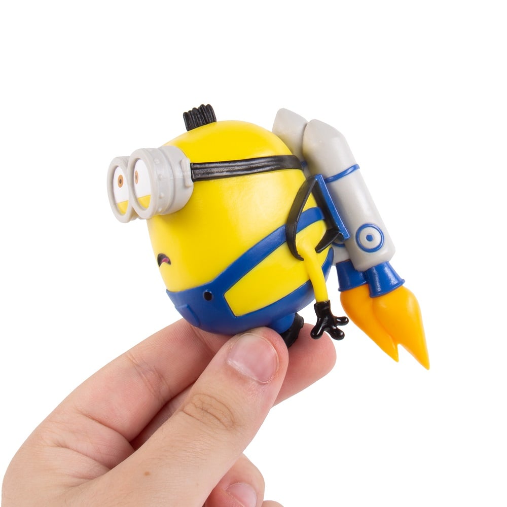 Minions - Figurines murales de Stuart et Otto en vinyle avec décors - flash vidéo