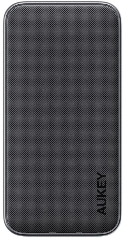 Aukey - Power Bank Grise Sprint 10000mAh 15W Charge rapide - flash vidéo