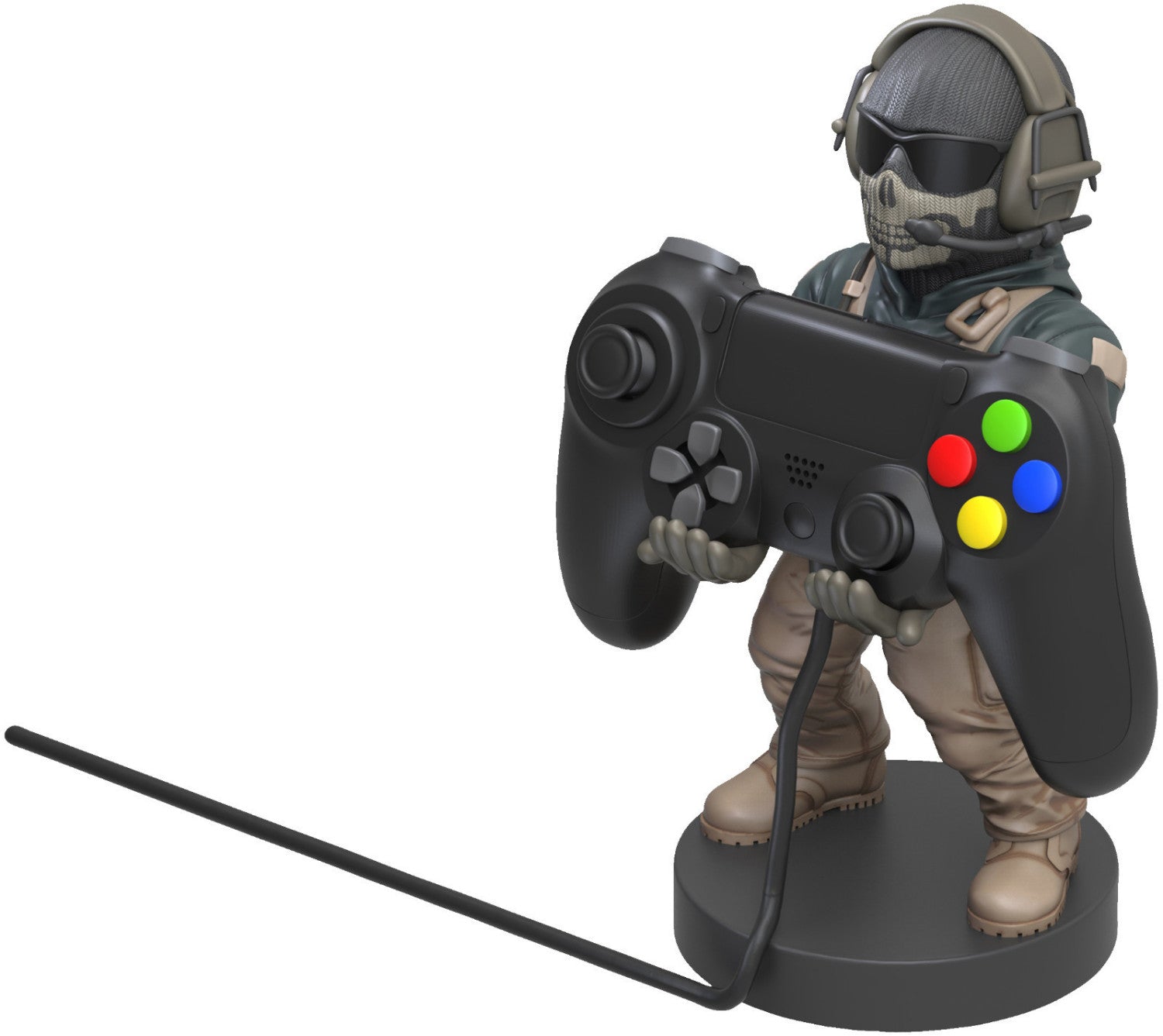 Cable Guys - Call of Duty - Lt. Simon “Ghost” Riley Support Chargeur pour Téléphone et Manette - flash vidéo