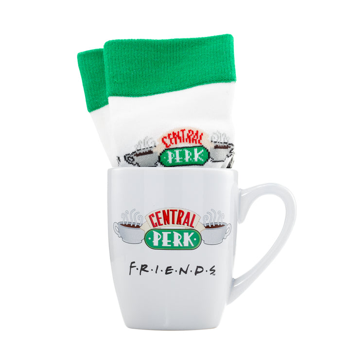 Friends - Coffret cadeau avec tasse 315ml et paire de chaussette EU 36-41 "Central Perk" - flash vidéo