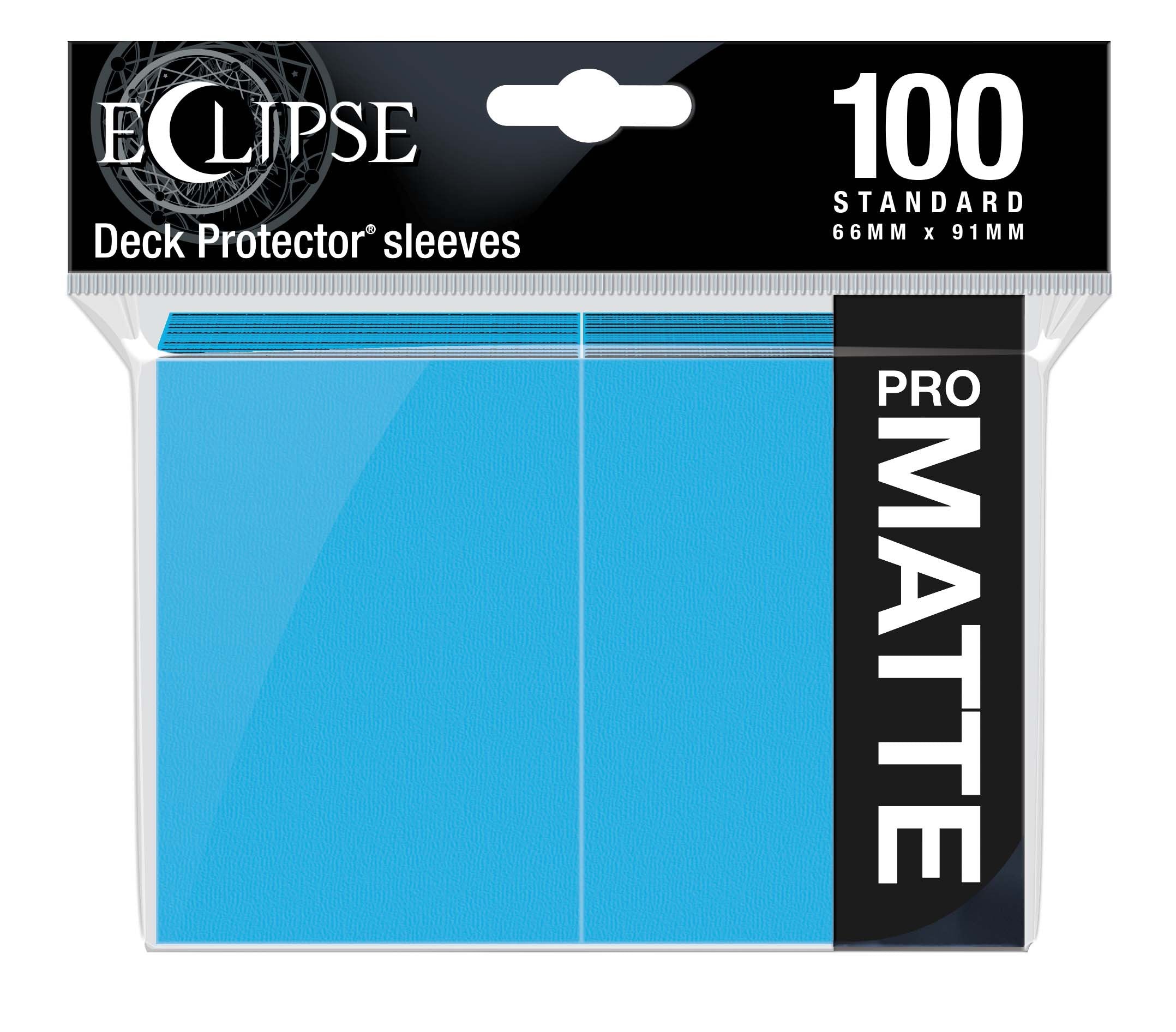 Ultra Pro - Eclipse Matte Sachet de 100 protèges cartes standard Bleu Ciel (66 x 91 mm) - flash vidéo