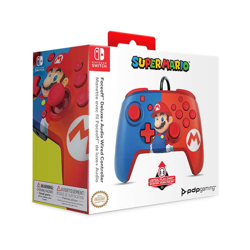 PDP - Manette de jeu filaire REMATCH Power Pose Mario pour Nintendo Switch et Switch OLED - flash vidéo