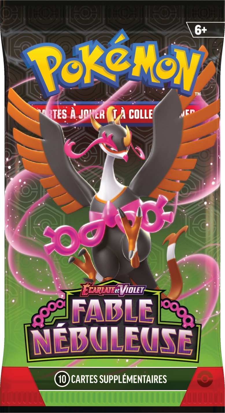 Pokémon JCC - Écarlate et Violet - Lot de boosters Fable Nébuleuse - flash vidéo