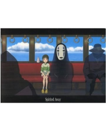 Ghibli - Le Voyage De Chihiro - Chemise A4 Dans le train - flash vidéo