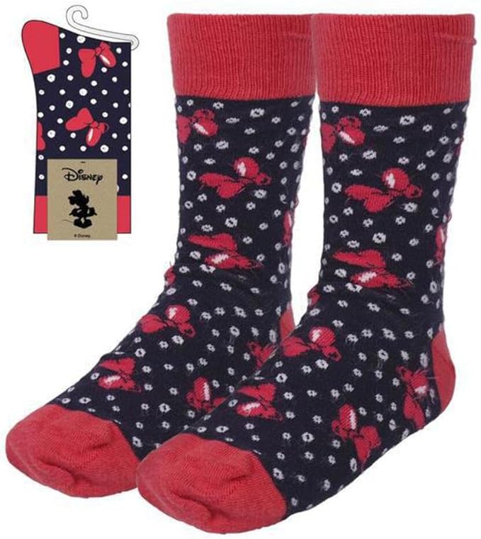Disney - Chaussettes Nœud de cheveux de Minnie Mouse (Taille 35-41) - flash vidéo