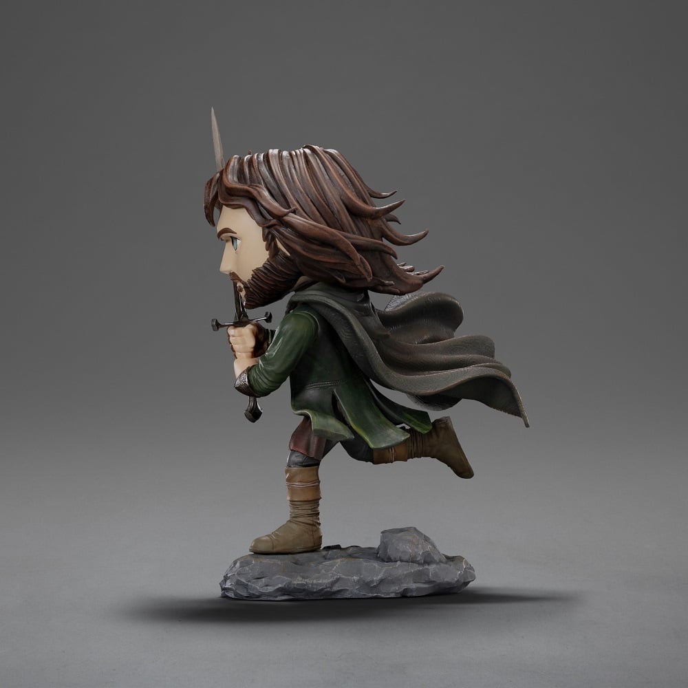 Iron Studios - MiniCo - Le Seigneur des anneaux - Aragorn Statue 17cm - flash vidéo
