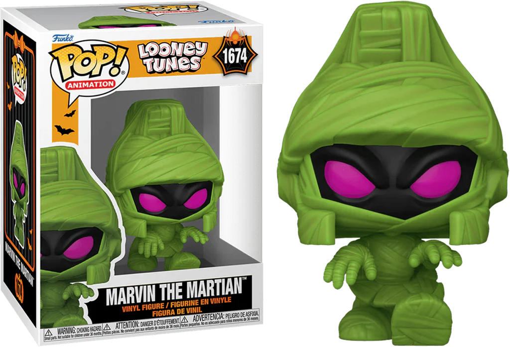 Funko Pop! Animation: Looney Tunes Halloween - Marvin the Martian (Mummy) - flash vidéo