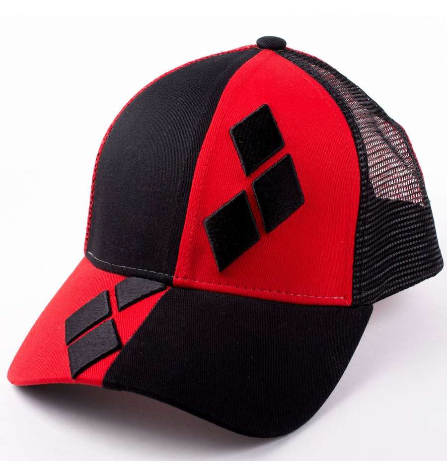 Suicide Squad - Harley Quinn Red and Black Baseball Cap - flash vidéo