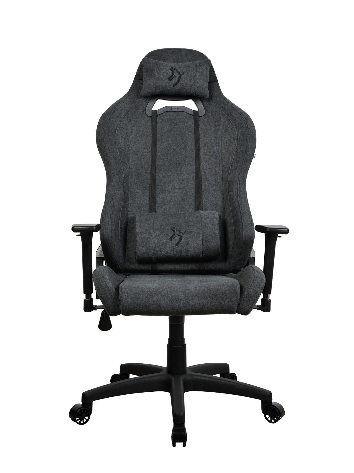 Arozzi Torretta - Chaise Gaming en tissu souple - Gris Sombre V2 - flash vidéo
