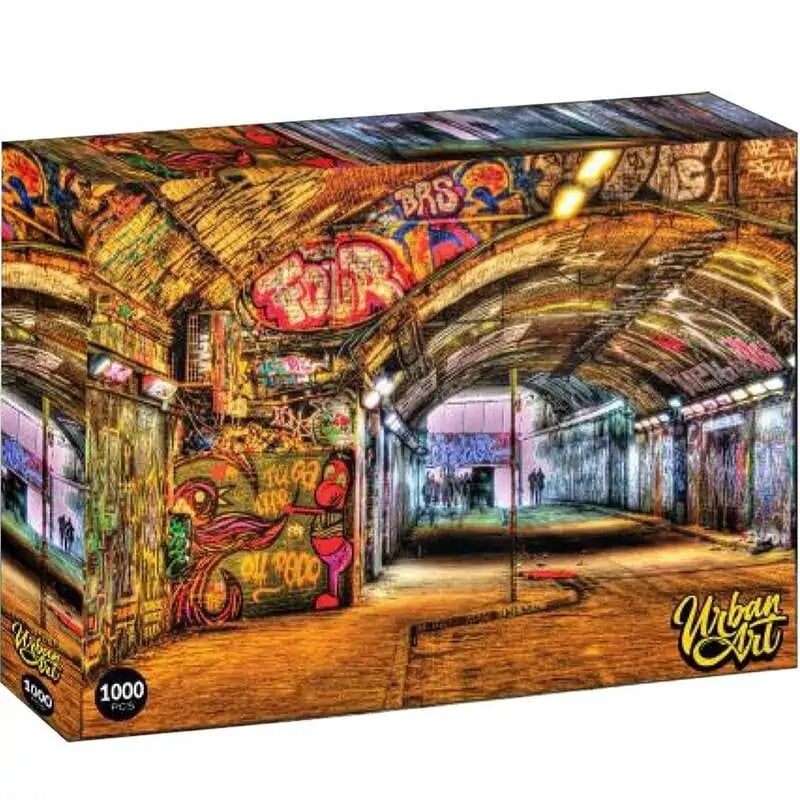 Urban Art - Puzzle lenticulaire Tunnel de Banksy 1000 pcs 70x50 cm - flash vidéo
