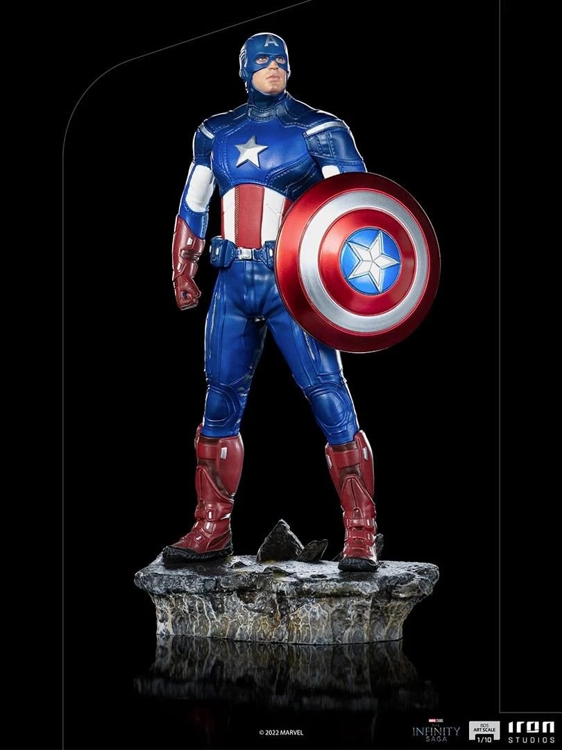 Iron Studios - BDS Arts Scale 1/10 - Marvel - Avengers: The Infinity Saga - Captain America (Battle of New-York) Statue 23cm - flash vidéo