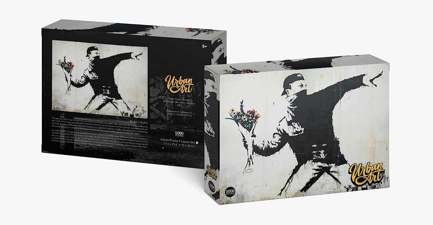 Urban Art - Puzzle lenticulaire "Flower Thrower" 1000 pcs 70x50 cm - flash vidéo