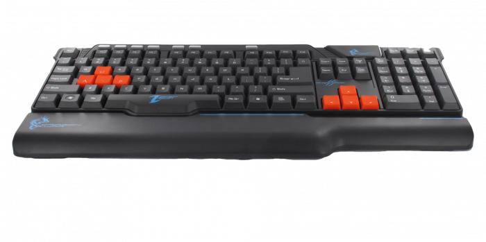 Dragonwar Recon Clavier de jeu programmable Qwerty - 30 touches macro - 10 paramètres de profil - Nkey roller. - flash vidéo