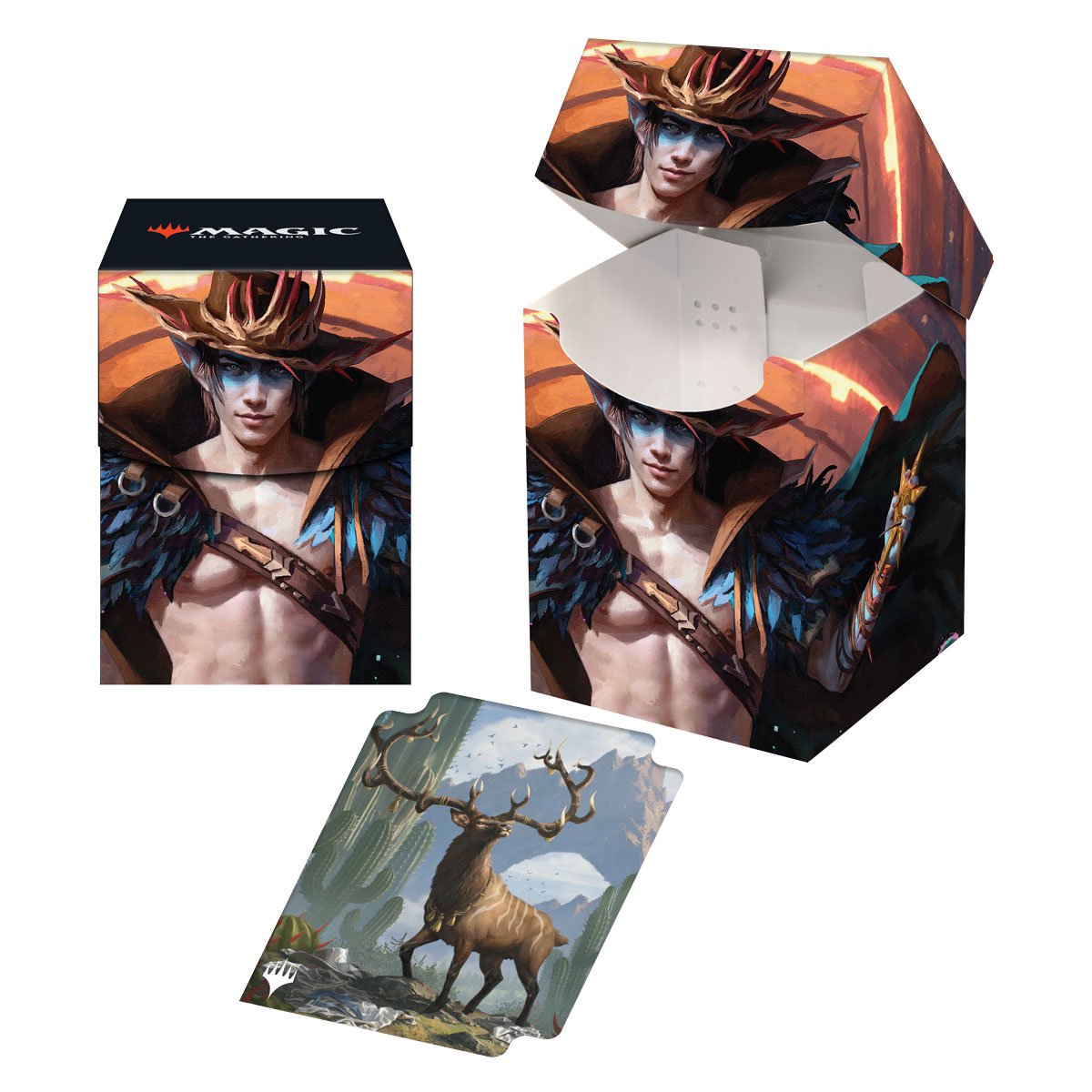 Ultra Pro - Magic: The Gathering - Outlaws of Thunder Junction - 100+ Deck Box Oko, le meneur - flash vidéo