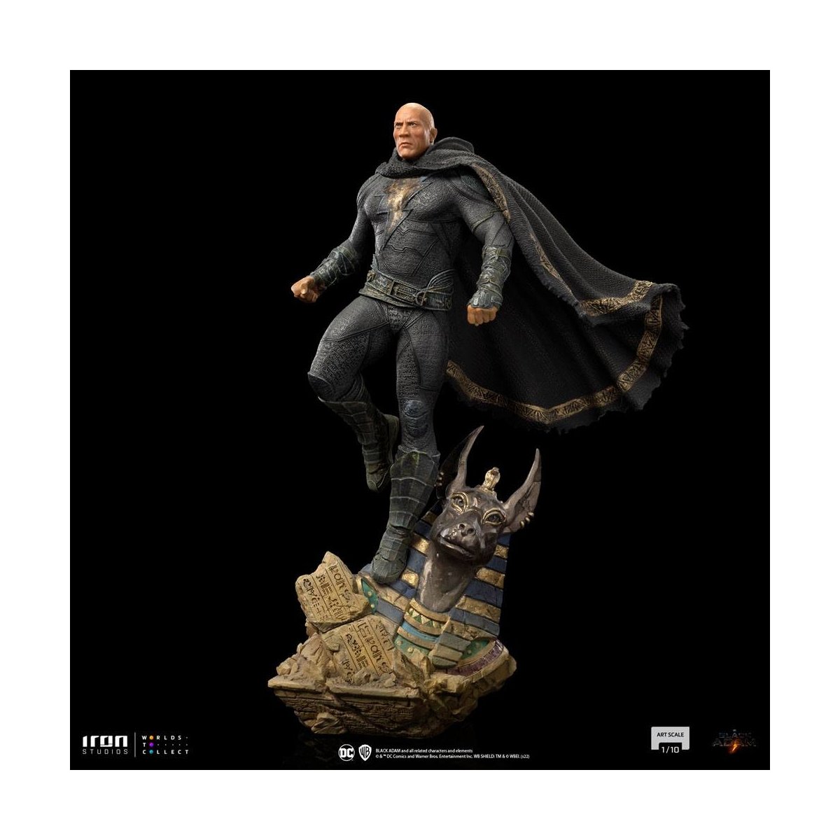 Iron Studios - Arts Scale 1/10 - DC Comics - Black Adam - Black Adam Statue 27cm - flash vidéo