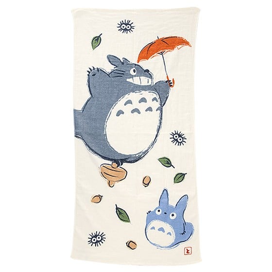 Ghibli - Mon voisin Totoro - Grande serviette de bain Danse Donkoko 60x120cm - flash vidéo