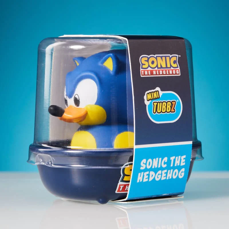 Numskull - Mini TUBBZ Canard de bain - Sonic le Hérisson - Sonic (Édition baignoire) - flash vidéo