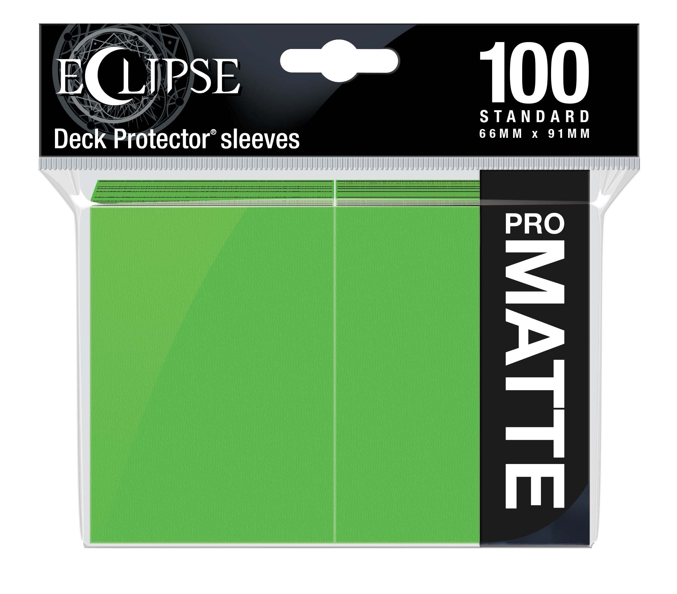 Ultra Pro - Eclipse Matte Sachet de 100 protèges cartes standard Vert Citron (66 x 91 mm) - flash vidéo